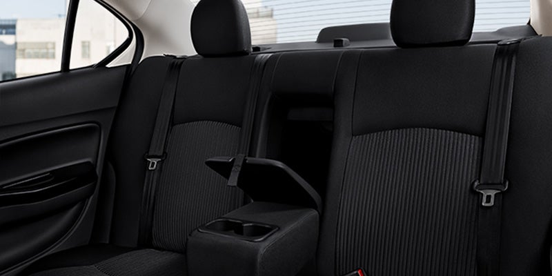 Interior and comfort black seats of Mitsubishi Mirage-G4