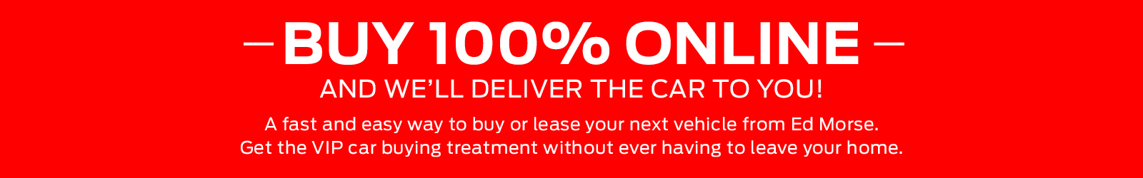 buy 100% online banner