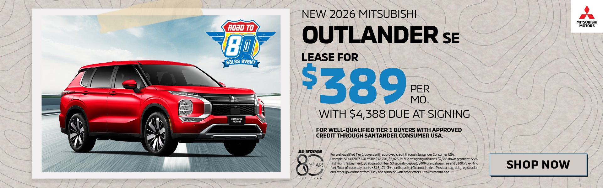 New 2026 Mitsubishi Outlander SE